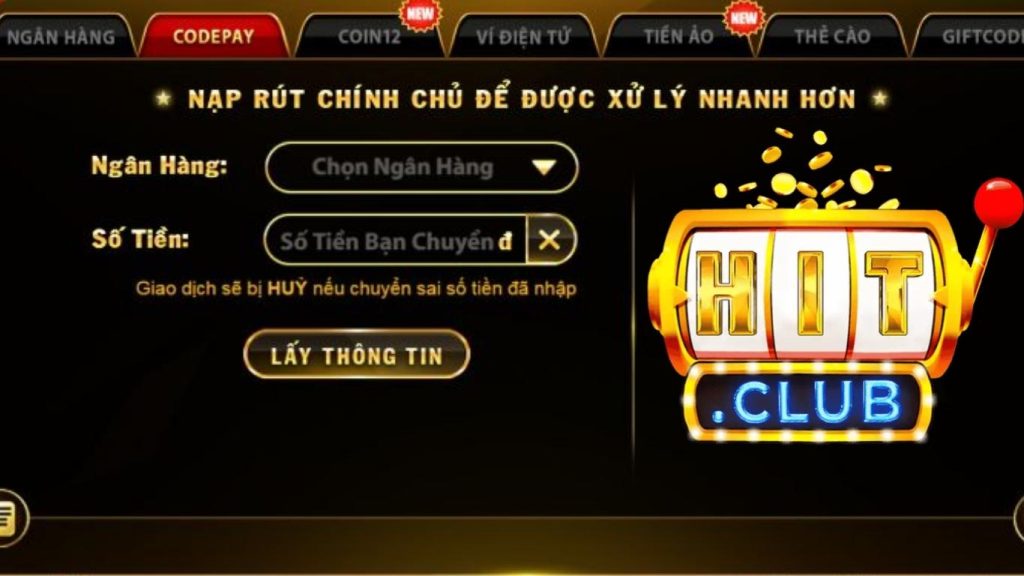 Lý do cần nắm rõ quy trình nạp rút tiền Hitclub